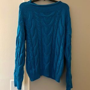 Electric blue sweater